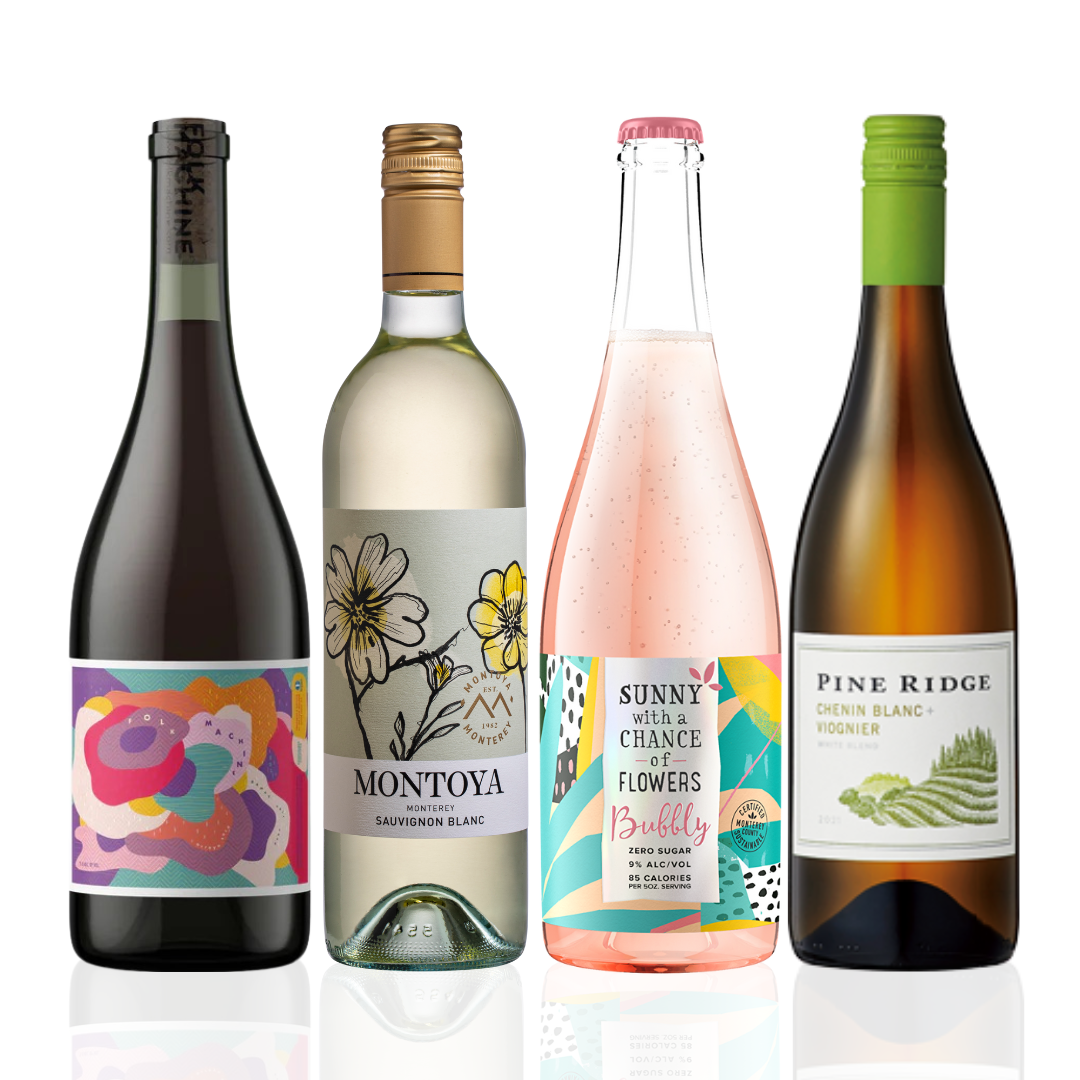 カリフォルニア白ロゼ泡4本セット