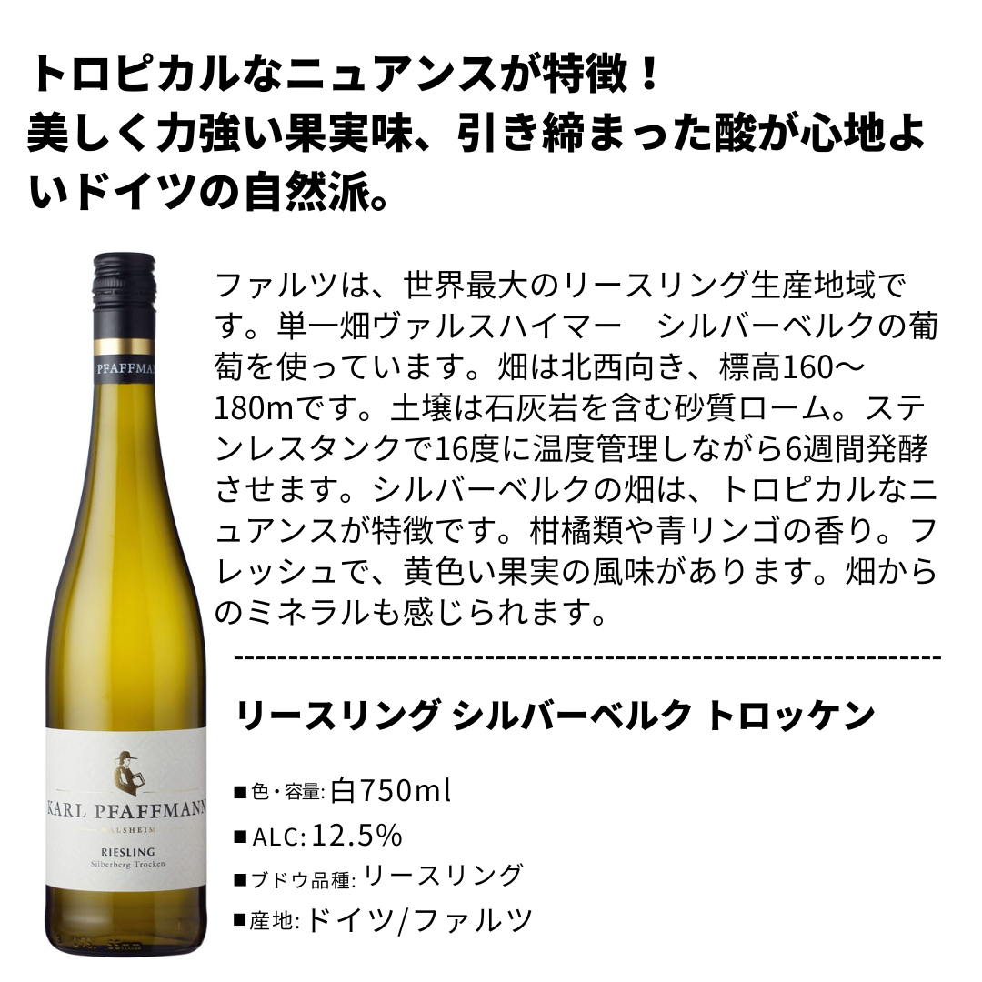 リースリング シルバーベルク トロッケン