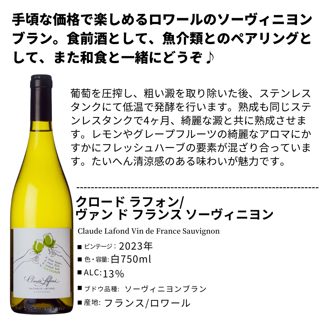 フランスのオーガニック認証ワイン4本セット